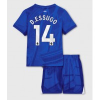 Chelsea Dario Essugo #14 Domáci Detský futbalový dres 2025-26 Krátky Rukáv (+ trenírky)
